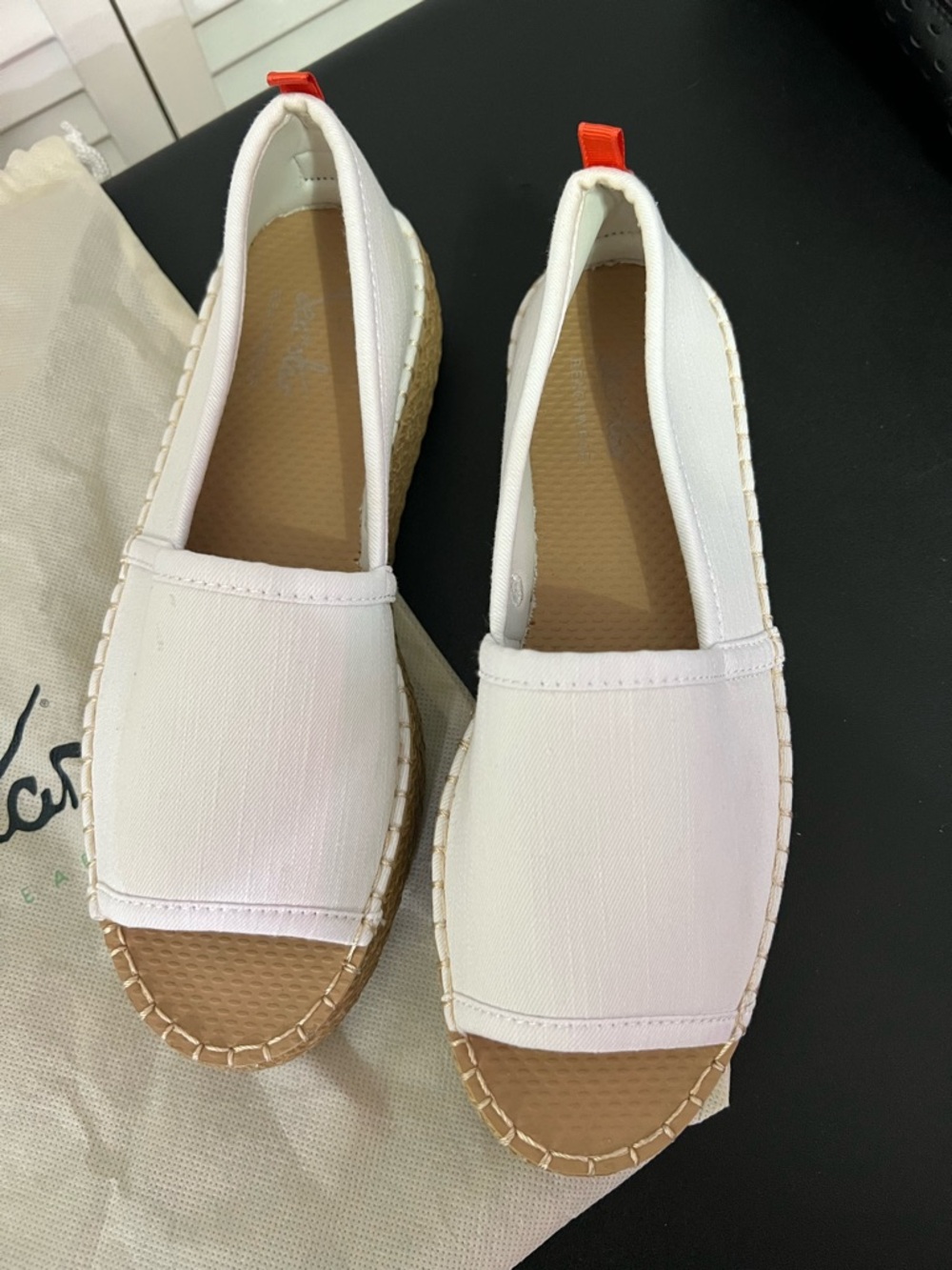 Sea Star White Canvas Espadrille Slide - Women's - Picture 2 of 6